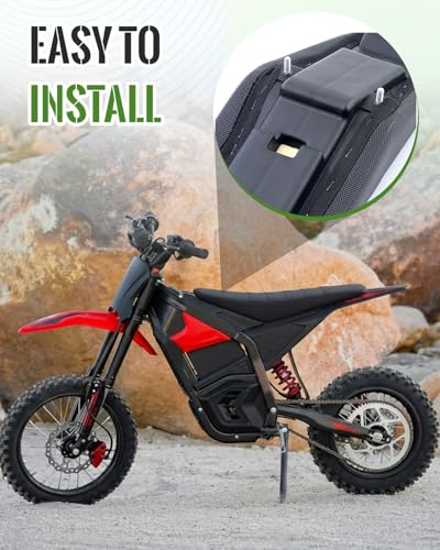 Seat Cover Fit for Yozma in 10, Black Stripe Non-Slip Motorcycle Cushion Cover, for Electric Dirt Bike Ebike - color: Black