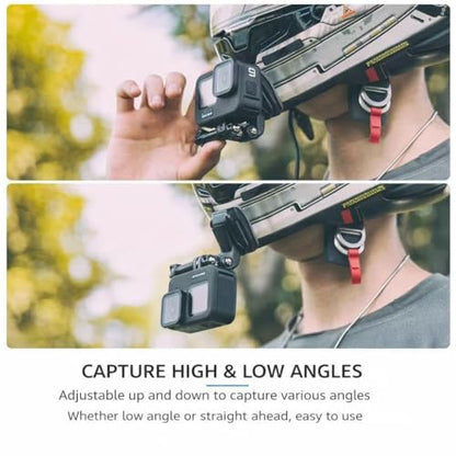 Shoei X-15 / X-Fifteen Chin Mount Kit - Racing Helmet Camera Mount Compatible with GoPro Hero Ins360 DJI Etc. Track Day Vlogging Setup (11pcs)