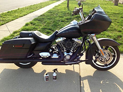 Motorcycle Matte Finish Detailer Spray Cleaner w/UV Protection