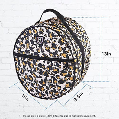 Harrison Howard Equestrian Motorcycle Riding Waterproof Helmet Bag Helmet Case Storage Carring Bag - color: Classic Leopard