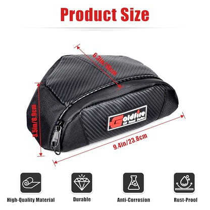Goldfire Snowmobile Windshield Bags Accessories Ski Doo Dash Bag Dashboard Storage Pouch Wallet Phone Cargo Bags Water-resistant For Ski Doo REV- XP, Part #860201176 (Black)