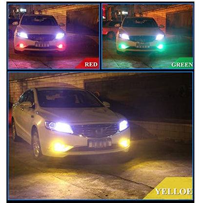 Cottonbell 194 W5W 168 RGB T10 LED Light Bulb with Remote Control Atmosphere Lights for Car Interior/Map/Dome/Door/License Plate Light Courtesy Lights 6 pack - size: T10
