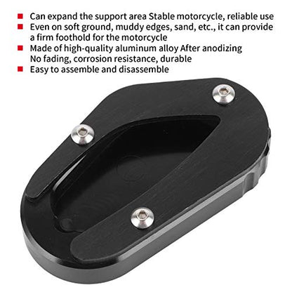 Motorcycle Kickstand Pad, Motorcycle Stand Pad Fit for Triumph Bonneville T100 / T120, Motorcycle Kickstand Foot Side Stand Extension Pad Support Plate, Soft Ground, Hot Pavement, Outdoor Parking