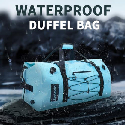 80L Dry Bag Large Waterproof Bag Roll-Top Heavy Duty Fishing Duffel Bag with Durable Straps & Handles for Kayaking Paddle boarding Boating Rafting Fishing - color: Blue