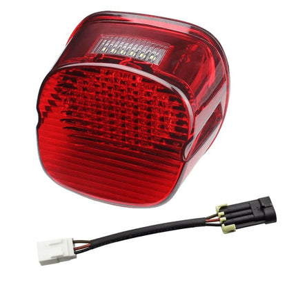 Eagle Lights 8900TL5-R-ST Red Flashing Strobe LED Tail Brake Light Kit Compatible With Harley Davidson Low Rider ST Motorcycles - color: Red Strobing