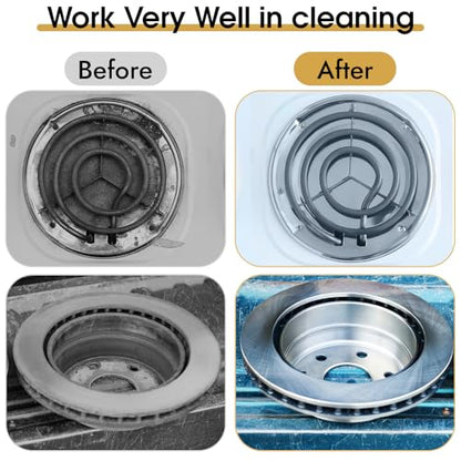 6 Pieces Wire Brushes Set, Small Metal Brass Brush, Stainless Steel Brush, Nylon Brushes for Cleaning Metal Rust and Paint Removal (Grey+3 Mixed Color, L) - color: Grey+3 Mixed Color
