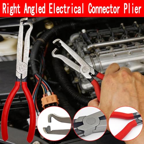 7 Pcs Auto Electrical Disconnect Pliers Set with Terminal Pin Removal, Connector Removal Tool with Hose Clamp Plier, Relay Puller&lectrical Connector Separator Tool, Automotive Repair Tool Kit