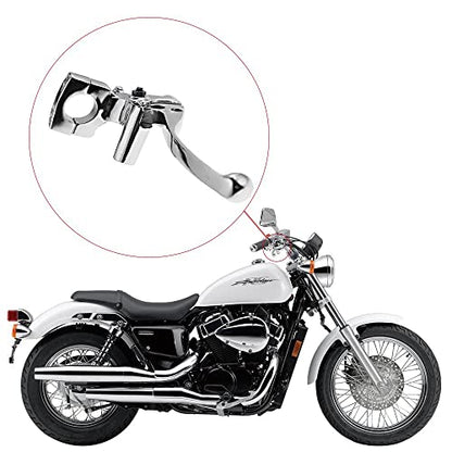 Saihisday 1" Brake Master Cylinder & Clutch Set Chrome for Honda Shadow VTX1800 Kawasaki Vulcan Yamaha Road Star Suzuki (1 Pair, Left + Right)