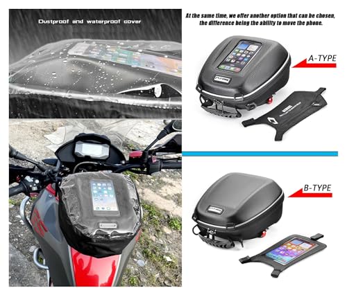 Detachable Quick Lock Flange Tank Bag Luggage Fit For CFMOTO 450SR 450SRS 450SS 650MT 800MT 250NK 650NK 250SR(B-TYPE)
