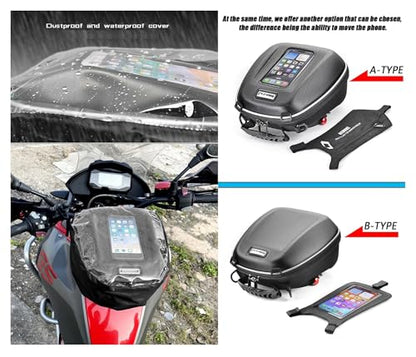 Detachable Quick Lock Flange Tank Bag Luggage Fit For CFMOTO 450SR 450SRS 450SS 650MT 800MT 250NK 650NK 250SR(B-TYPE)