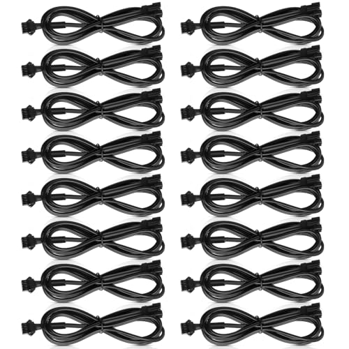 Kanayu 16 Pcs 4 Pin RGB LED Accent Multicolor Light Extension Cable Wire Cord Set for LED Motorcycle ATV Car Multicolor Neon Strip Trucks Rock Light (60 Inch) - size: 60 Inch