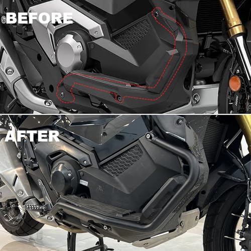 Motorcycle XADV 750 Engine Guard Highway Crash Bar Compatible with Honda X-ADV 750 2021 2022 2023 2024 2025 2026 Bumper Gas Tank Falling Protector (Matte Black) - color: Matte Black