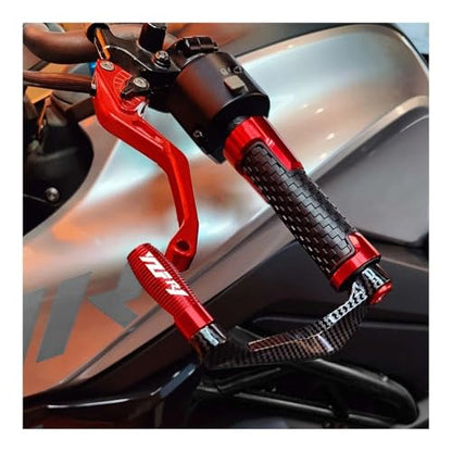 Clutch Lever Guards for YZF R1 R6 2005 2006 2007 2008 2009 2010 2011 2012-2024 Motorcycle Handlebar Grips Guard Brake Clutch Lever Protector - color: Black