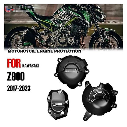 Modified Pieces Motorcycles Engine Cover Protection Case for Kawasaki Z900 2017-2023 Z900SE 2023 Engine Covers Protectors Engine Guard(Carbon Fiber Texture) - color: Carbon fiber texture