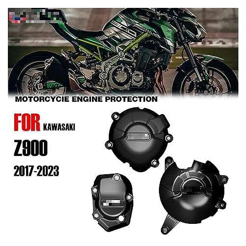 Modified Pieces Motorcycles Engine Cover Protection Case for Kawasaki Z900 2017-2023 Z900SE 2023 Engine Covers Protectors Engine Guard(One Set (3 Pieces)) - color: One set (3 pieces)