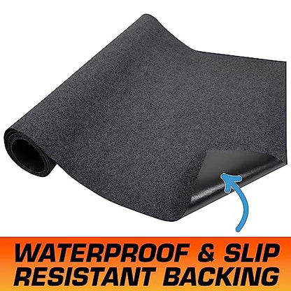 Armor All Garage Floor Runner Mat, (216" x 30"), Protects Surfaces, Transforms Garage, Absorbent, Waterproof, Durable, Trimmable (USA Made) (Charcoal) - size: 2'6" x 18' (Rectangular)