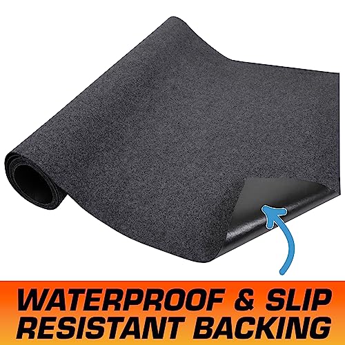 Armor All Garage Floor Runner Mat, (108" x 30'), Protects Surfaces, Transforms Garage, Absorbent, Waterproof, Durable, Trimmable (USA Made) (Charcoal) - size: 2'6" x 9' (Rectangular)