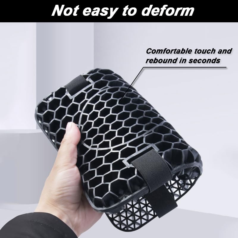 Motorcycle Seat Cushion for Honda SCL500 2024, 3D Honeycomb Shock Absorbing Seat Pad, Breathable Gel Seat Cushion Comfortable for Motorbike Long Rides