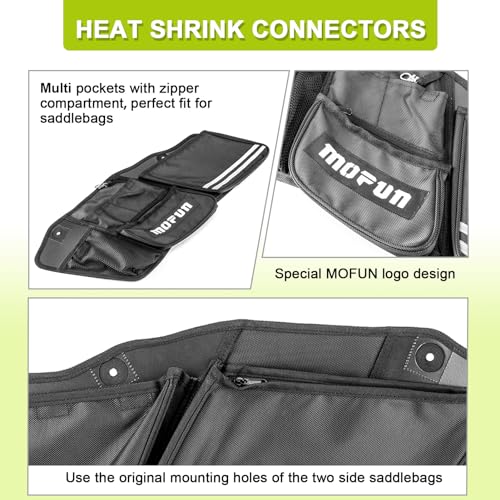 Mofun Motorcycle Saddlebag Organizers Storage Bags Saddle Bag Organizers Compatible With Harley Touring Road King Road Electra Street Glide 1993-2013 - style: For 1993-2013