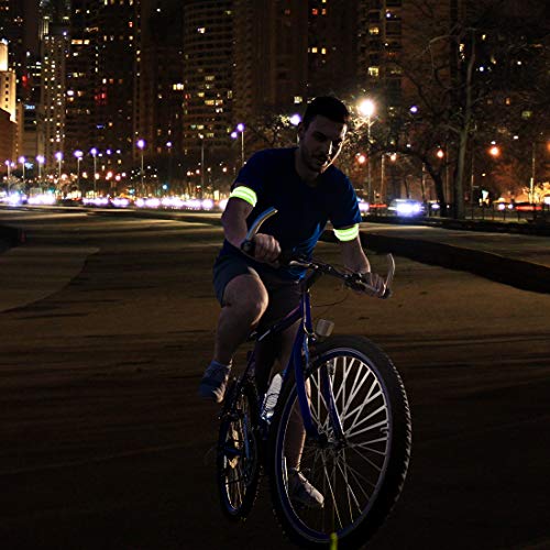 X AUTOHAUX 8pcs Reflective Bands for Arm High Visibility Night Cycling Riding Reflector Tape Straps Bracelet - color: Green