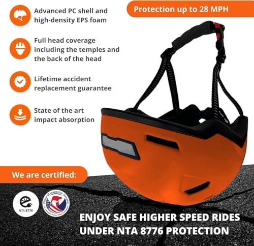 XNITO Bike Helmet with LED Lights - Urban Bicycle Helmet for Adults, Men & Women - CPSC & NTA-8776 Dual Certified - Class 3 E-Bikes, Scooters, Onewheel, Commuter, Mountain - color: Dutch, size: X-Large