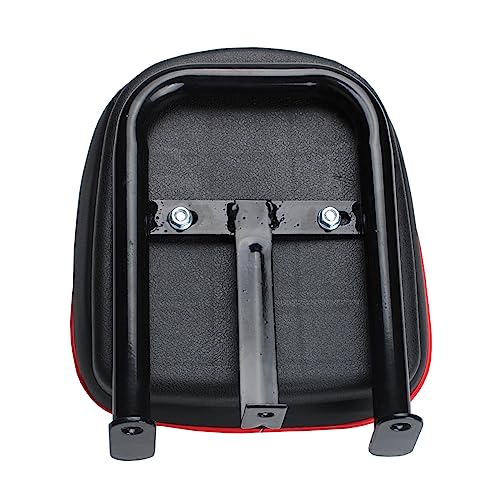 Backrest+bracket Suitable for modification of ATV motorcycles Passenger Backrest Red Stitching Pad For adding and modifying