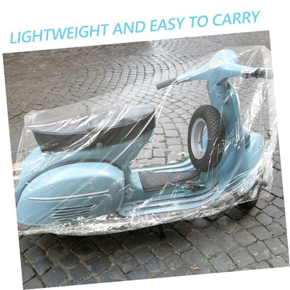 BESTOYARD 2Pcs Heavy Duty Outdoor Protector for Bikes Scooters Clear Dust Rain Shield Weatherproof Design for All Conditions