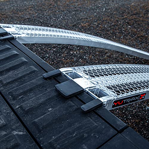 YUTRAX® 83” Extreme Duty Arched Ramps, Aluminum Arch Ramps, 2500 lb. Capacity, Arched Design, Heavy-Duty Capacity, ATV/UTV/Golf Cart/Riding Lawn Mower Loading, Pair - size: 83-Inch, 2500lb. Load Capacity