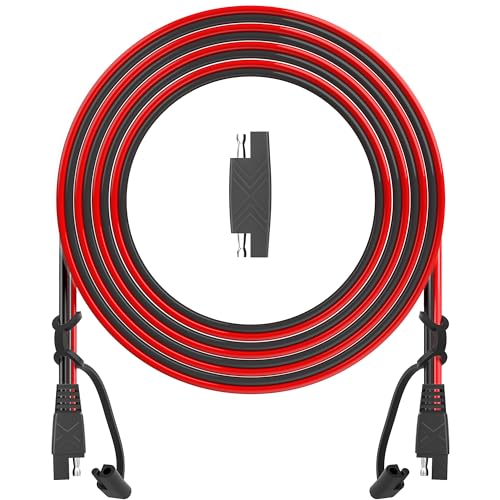 OYMSAE 15ft SAE Connector, Solar Panel Extension Cable, Quick Disconnect Wire for Automotive, RV, Motorcycle, Marine, Boat - 16AWG Battery Charging Plug (15FT 16AWG) - size: 15 ft