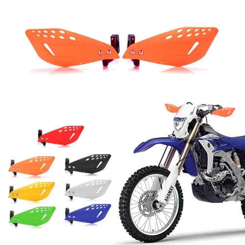 7/8" 22mm Motorcycle Handguards Handlebar Protector Gear for Dirt Bike ATV Yamaha Kawasaki Suzuki Honda(Orange) - color: Orange