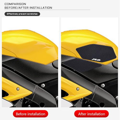 New for Yamaha YZFR6 YZF R6 YZF-R6 2008-2016 Motorcycle Accessories Side Fuel Tank pad Tank Pads Protector Stickers Decal Gas Knee Grip Traction Pad Tankpad