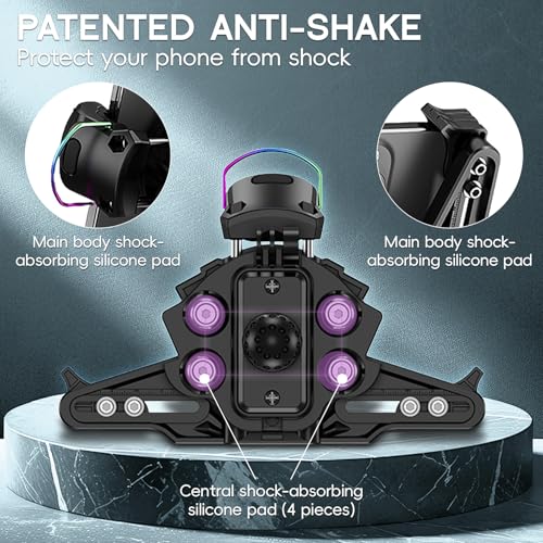 Motorcycle Phone Mount Holder，Bicycle Phone Mount, - color: blue