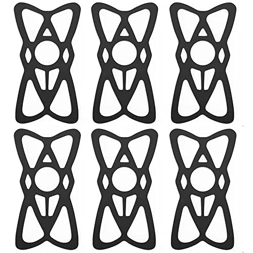 Kinizuxi Motorcycle Phone Mount Tether 6 Pack,Replacement Silicone Bands for Bike Phone Holder, Phone Holder Grip Rubber Strap Security Bands for Bike, Bicycle,Motorcycle, Handlebar,Scooter