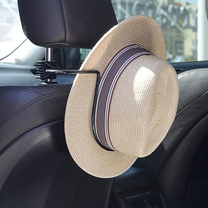 GEEDAR Car Hat Holder Rack for Truck SUV Accessories - Design for Panama Fedora and Flat Brim Hats - size: for Flat Brim Hats