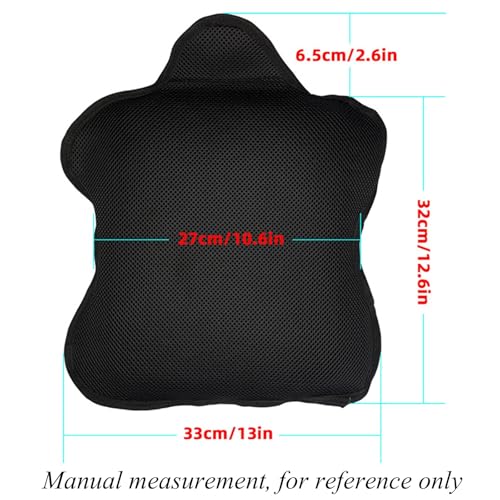 Motorcycle Gel Seat Cushion Breathable 3D Honeycomb Seat Pad Compatible with Harley Davidson Pan America 1250 1250S PA1250 S Motorcycle Accessories for Long Rides, Hot Weather Use