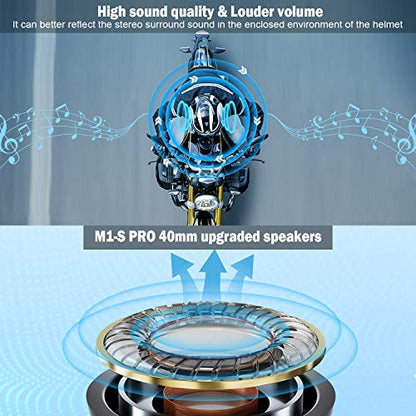 Fodsports Save $50 on 3 Pack M1-S PRO Motorcycle Bluetooth Headset Up to 8 Riders Helmet Intercom with Usable While Charge Universal Connection with Other Brands Motorcycle Bluetooth Intercom