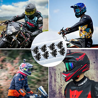 8pcs Motorcycle Helmet Screws - Motorcycle Helmet Visor Screws Helmet Accessories Visor Screw Kit