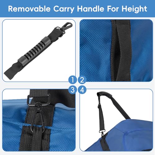 120L Foldable Rolling Duffel Bag with 3 Wheels And Handle, 30 inch Large Travel Duffle Bag for Travel, Camping, Outdoors - color: Blue