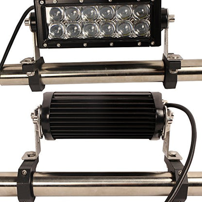 1.625 inche Horizontal Bar Clamps,Mounting Bracket Tube Clamp Roof Roll Cage Holder for Work HID LED Light Bar (2pcs-1.65" Clamp) - size: 1.625"
