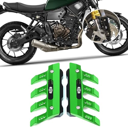 for XSR700 XSR900 XSR155 2020-2026 Motorcycle Front Fender Side Guard Slider Front Fork Protector Guard Block Motorcycle Accessories (Green) - color: Green