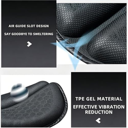 Motorcycle Seat Cushion for Indian Chieftain 2014–2026,Large 3D-Honeycomb Structure Shake Rider Cushion TPE Shock Absorption and Breathable for Long Rides