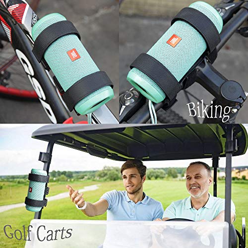 Hermitshell Portable Mount for Golf Cart Accessories Railing Bike - Adjustable Strap