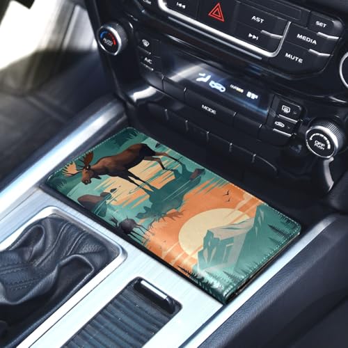GuoChe Pu Leather Registration and Insurance Card Holder Men Women Document Wallet for any Car, Truck, Motorcycle, Trailer or Boat Lgbtq+ Intersex-inclusive Progress Pride Flag - color: 12