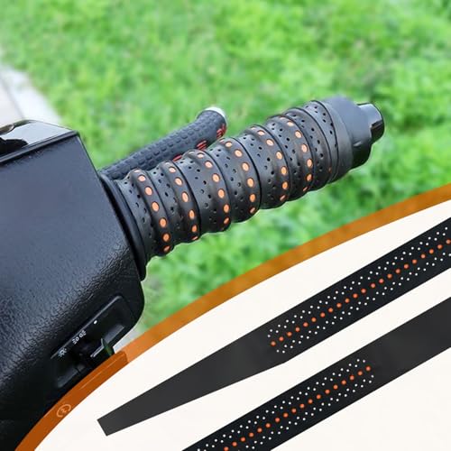 2PCS 3.6Ft Wrap-Around Motorcycle Grips,Anti-Slip Motorcycle Handlebar Grips with Air Vent Holes,Universal & Shock-Absorbing Dirt Bike Accessories for Motorcycles & Bikes