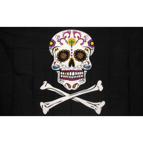 2 PK Sugar Pirate Skull Replacement Safety Flag ATV Bicycle Motorcycle Razor UTV