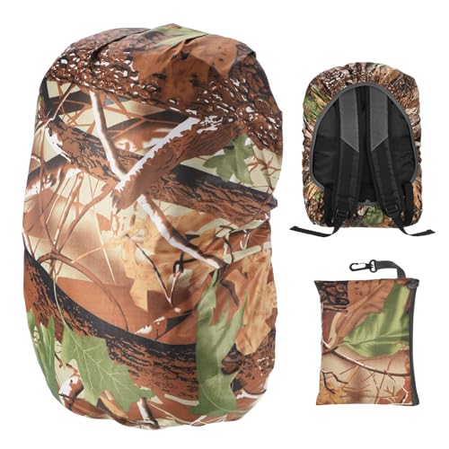 M METERXITY Waterproof Backpack Rain Cover, Waterproof Backpack Cover, Bag Rain Cover with A Carry Pouch for Hiking/Biking/Camping/Outdoor Traveling - color: Tree Camouflage, size: Small(15L-25L)