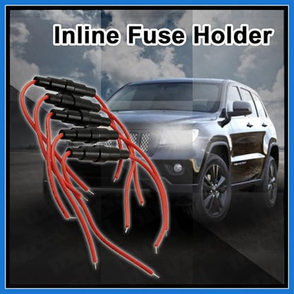 A11101300ux0008 5 x 20 mm AGC Fuse Holder Inline Screw Type W 22 AWG Wire (Pack of 5) Auto Accessories
