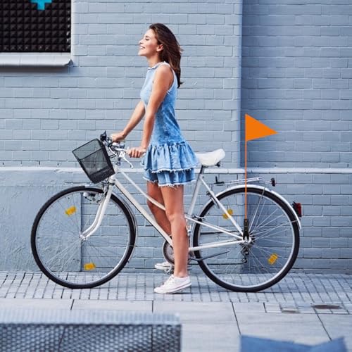 Happyyami L Shaped Flag Pole Brackets for Bikes Safety Flag Holder Bike Accessories Compact Durable Mounting Rack for Outdoor Riding