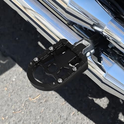 Foot Pegs Passenger Footpegs Foot Rest Pedal Fit for Harley Softail 2018-Later LiveWire 2020-Later Fat Boy Street Bob Low Rider Breakout (Black) - color: Black