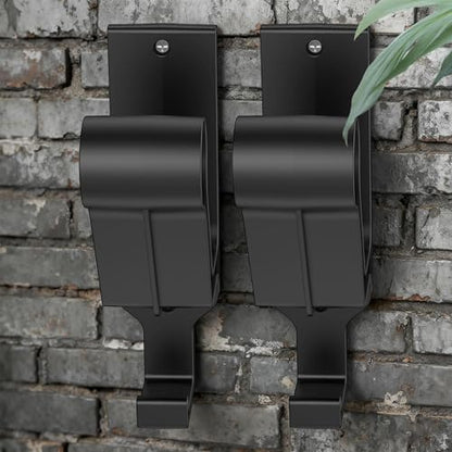 2 Pieces Hard Hat Holder with Hook | Helmet Holder Wall Mount - Motorcycle Helmet Rack,for Storage, Display, Wall, Jacket, Hat, Backpack, Coat, Clothes, Bag, Men - color: Black